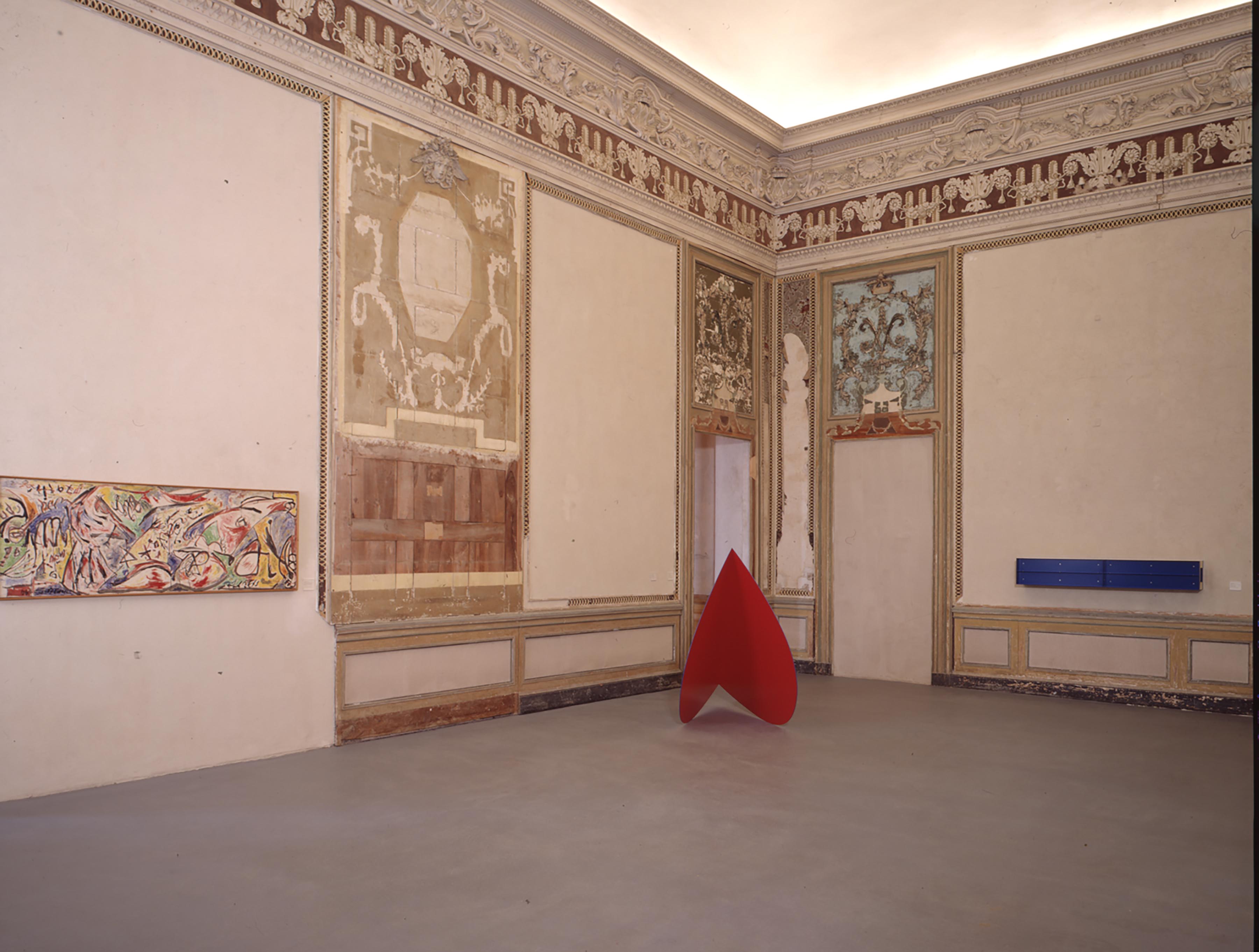 Jackson Pollock, The waterbull, 1945; Ellsworth Kelly, Razzo blu e rosso, 1963; Donald Judd, Untitled, 1989